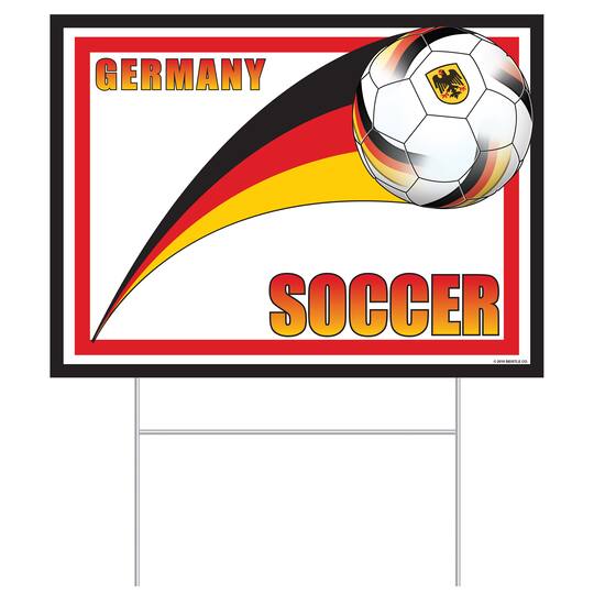 11.5" x 15.5" Germany Soccer Plastic Yard Sign By Beistle | Michaels®